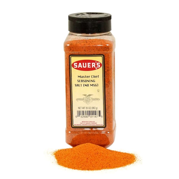 Sauer Sauer Master Chef No MSG Seasoning Salt 35 oz. Bottle, PK6 (1147